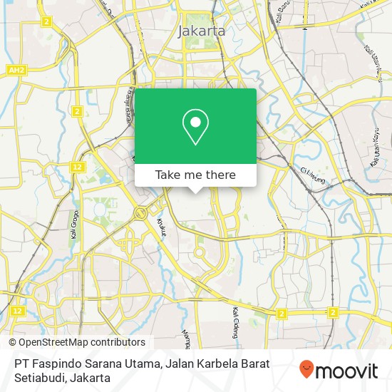 PT Faspindo Sarana Utama, Jalan Karbela Barat Setiabudi map