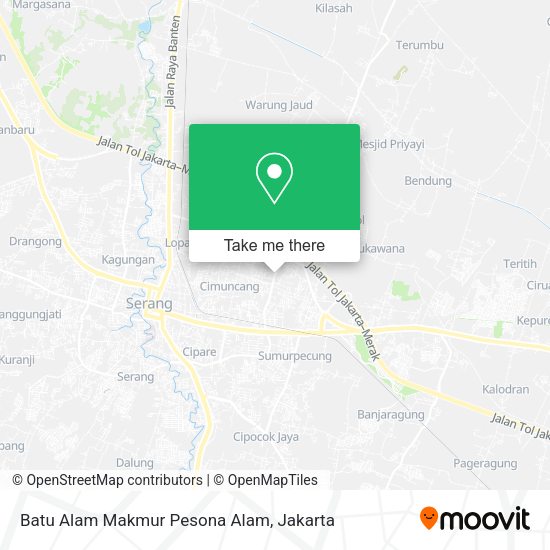 Batu Alam Makmur Pesona Alam, Jalan Trip Jamaksari Serang map