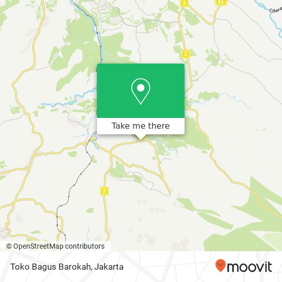 Toko Bagus Barokah, Caringin map