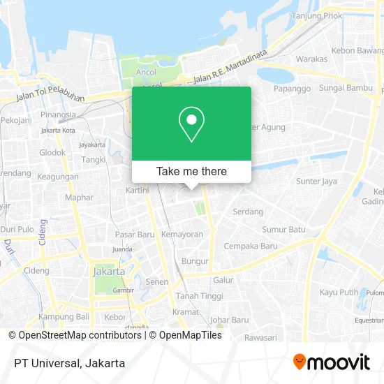 PT Universal map