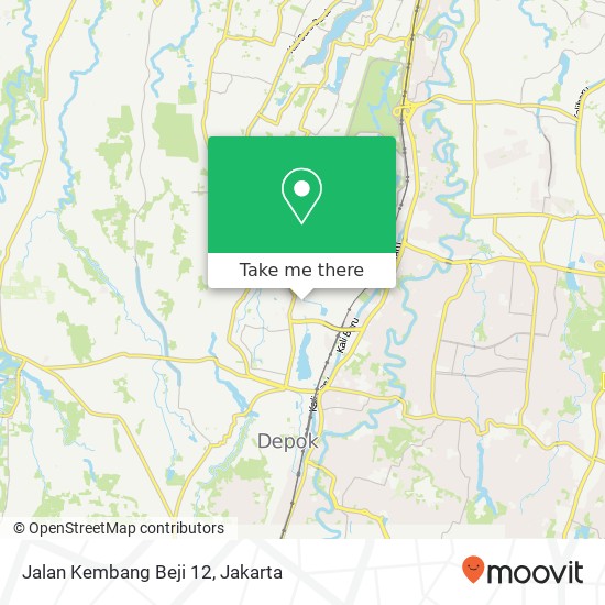 Jalan Kembang Beji 12, Beji map