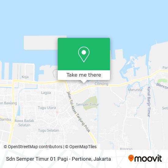 Sdn Semper Timur 01 Pagi - Pertione map