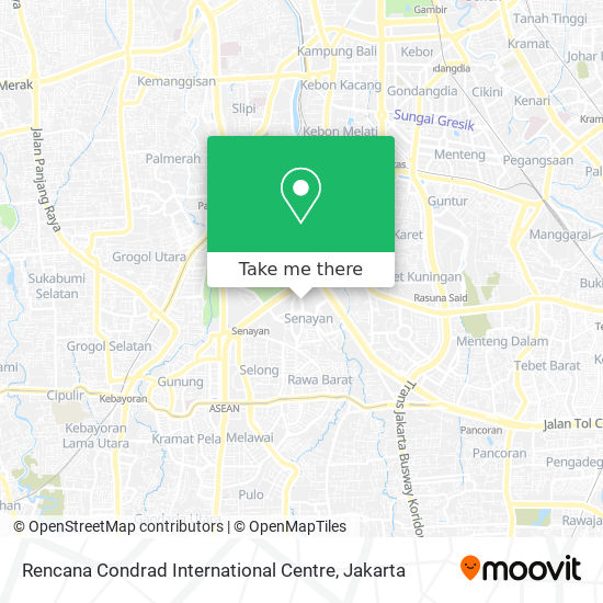 Rencana Condrad International Centre map