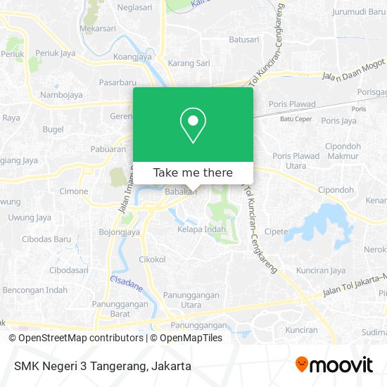 SMK Negeri 3 Tangerang map