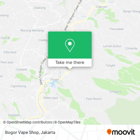 Bogor Vape Shop map