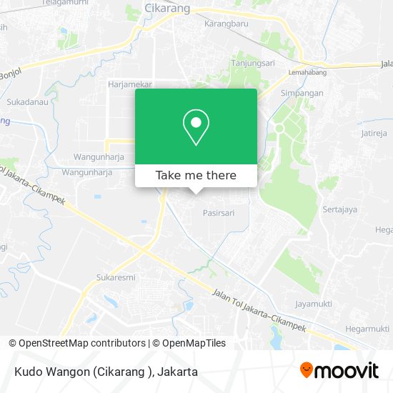 Kudo Wangon (Cikarang ) map