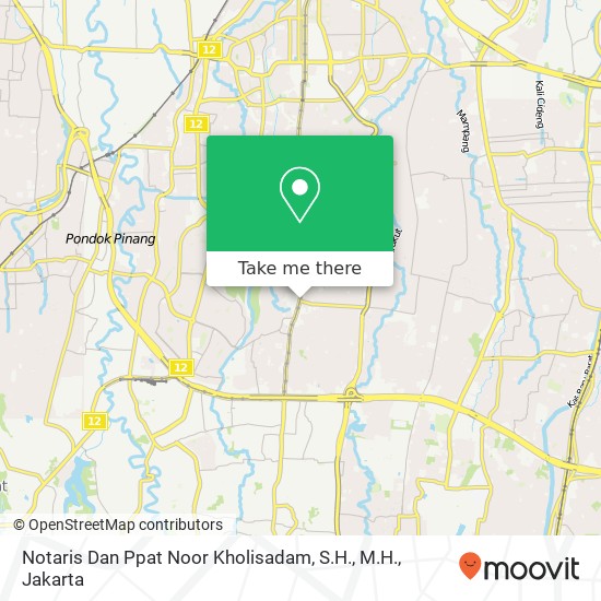 Notaris Dan Ppat Noor Kholisadam, S.H., M.H., Jalan RS Fatmawati Cilandak map