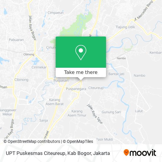 UPT Puskesmas Citeureup, Kab Bogor map