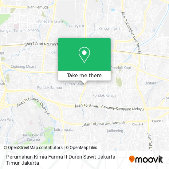 Perumahan Kimia Farma II Duren Sawit-Jakarta Timur map