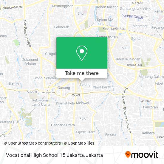 Vocational High School 15 Jakarta map