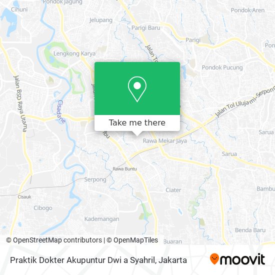 Praktik Dokter Akupuntur Dwi a Syahril map