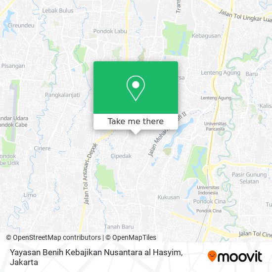 Yayasan Benih Kebajikan Nusantara al Hasyim map