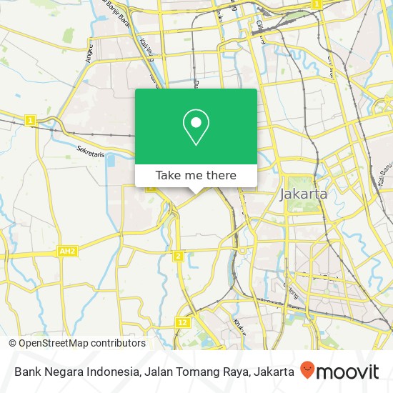Bank Negara Indonesia, Jalan Tomang Raya map