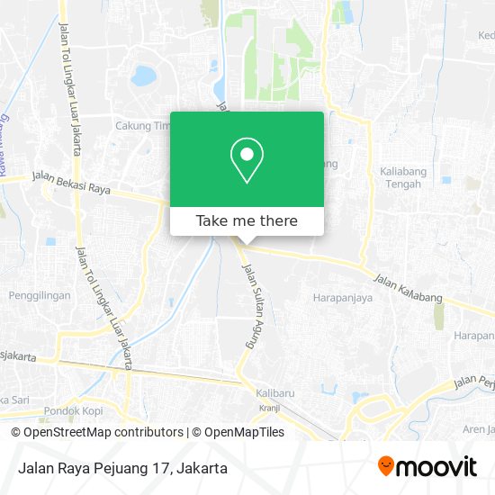 Jalan Raya Pejuang 17 map