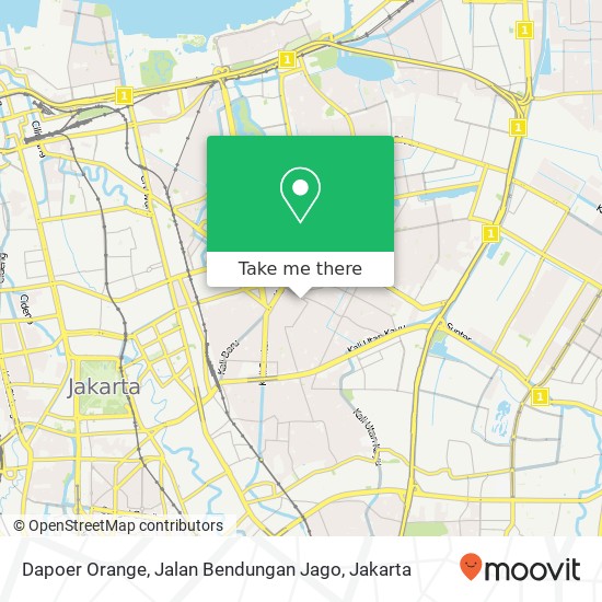 Dapoer Orange, Jalan Bendungan Jago map