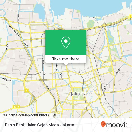 Panin Bank, Jalan Gajah Mada map