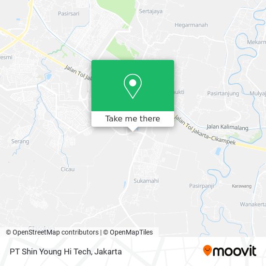 PT Shin Young Hi Tech map