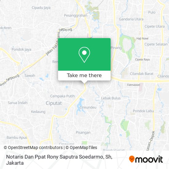 Notaris Dan Ppat Rony Saputra Soedarmo, Sh map