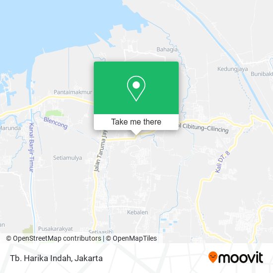 Tb. Harika Indah, Jalan Taruma Jaya Tarumajaya map