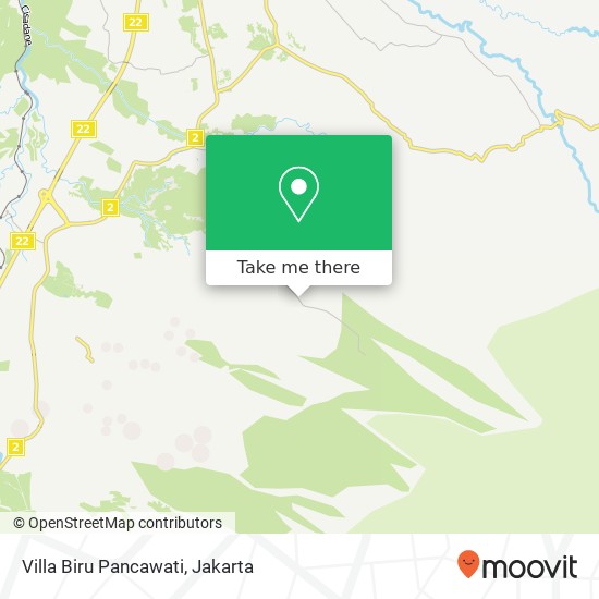 Villa Biru Pancawati, Jalan Pancawati Caringin map