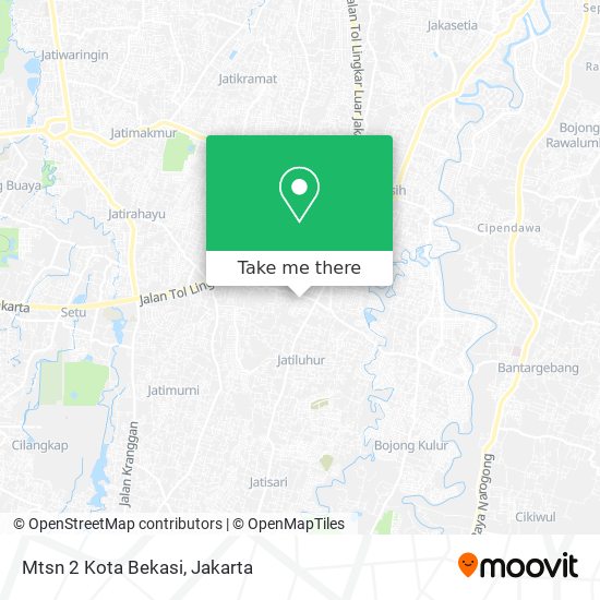 Mtsn 2 Kota Bekasi map