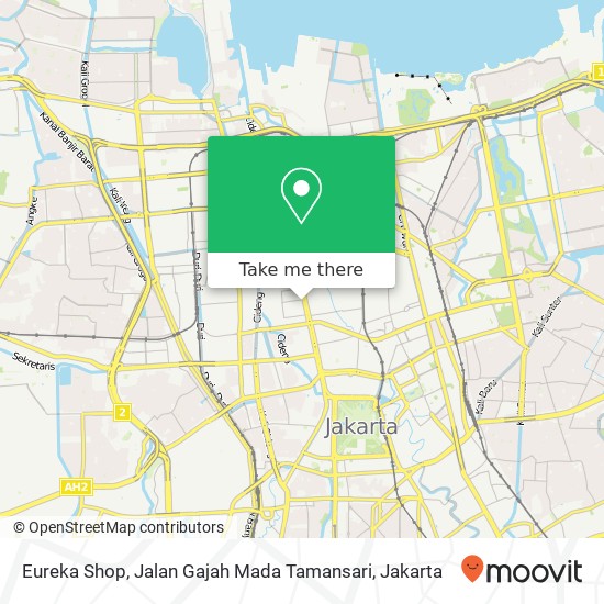 Eureka Shop, Jalan Gajah Mada Tamansari map