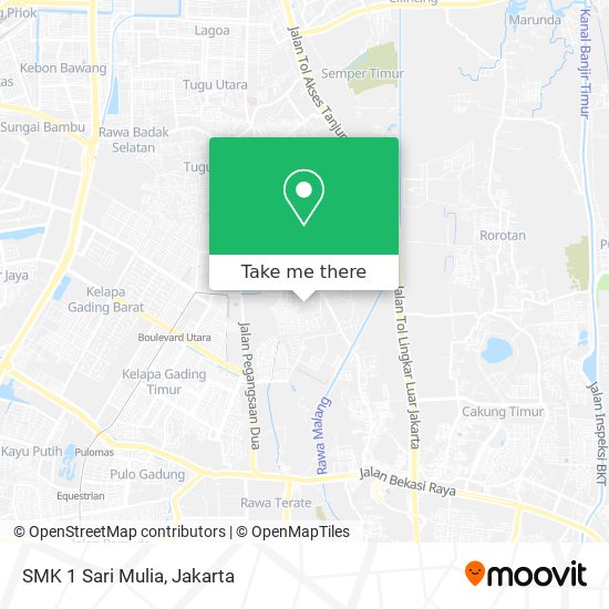 SMK 1 Sari Mulia map