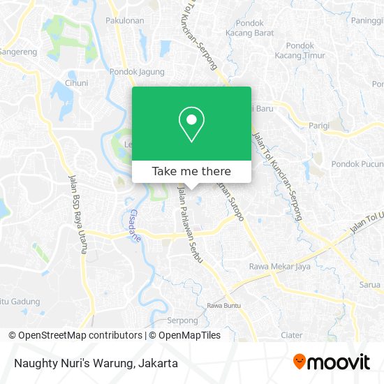 Naughty Nuri's Warung map