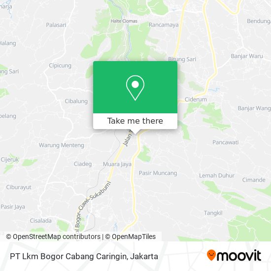 PT Lkm Bogor Cabang Caringin map