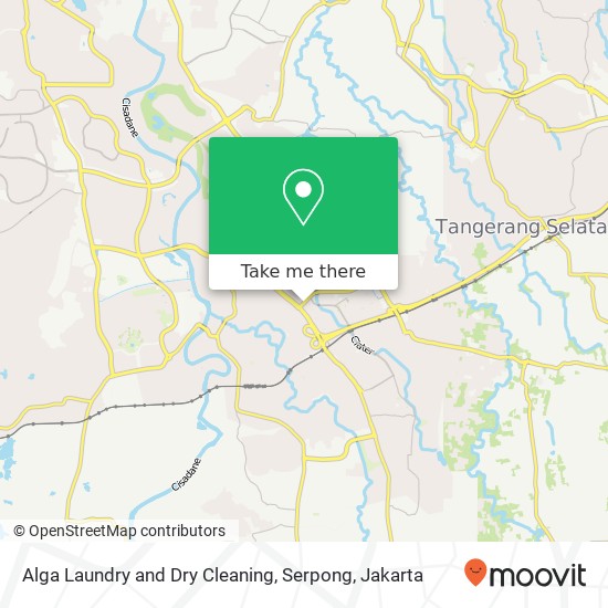 Alga Laundry and Dry Cleaning, Serpong map