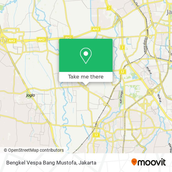 Bengkel Vespa Bang Mustofa map