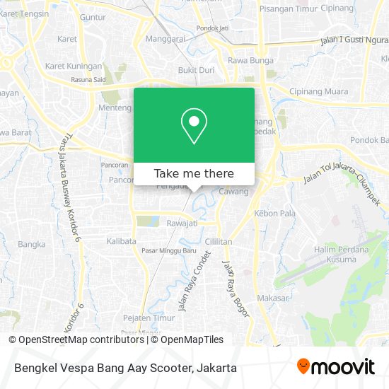 Bengkel Vespa Bang Aay Scooter map
