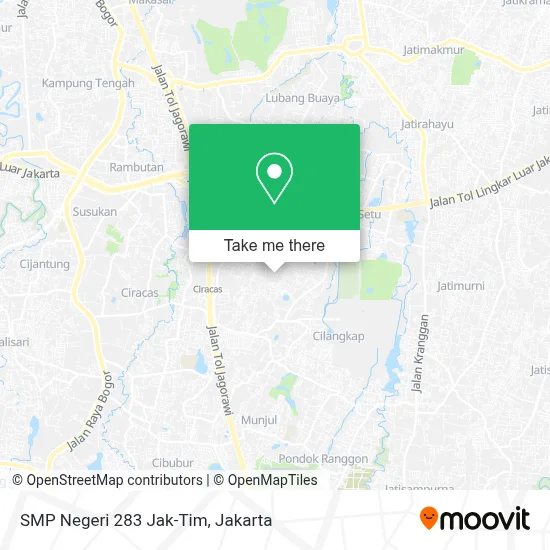 SMP Negeri 283 Jak-Tim map
