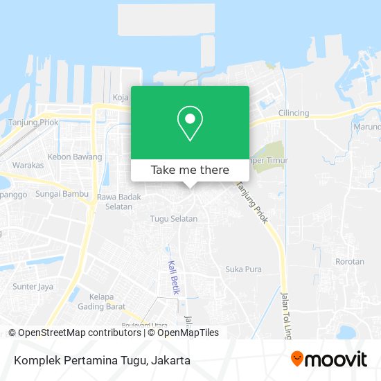 Komplek Pertamina Tugu map