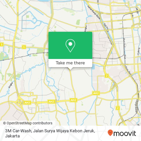 3M Car-Wash, Jalan Surya Wijaya Kebon Jeruk map