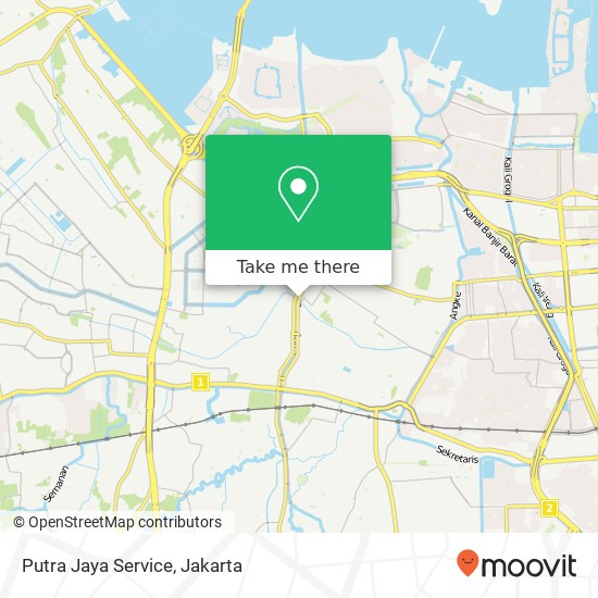 Putra Jaya Service, Jalan Kapuk Tanggul Timur map