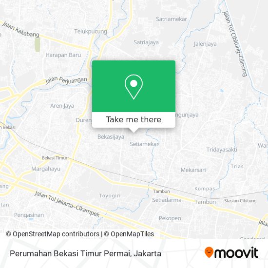 Perumahan Bekasi Timur Permai map