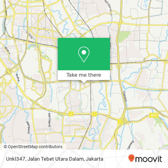 Unkl347, Jalan Tebet Utara Dalam map