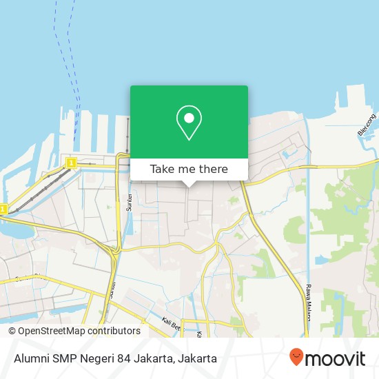 Alumni SMP Negeri 84 Jakarta map