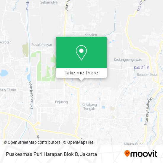 Puskesmas Puri Harapan Blok D map