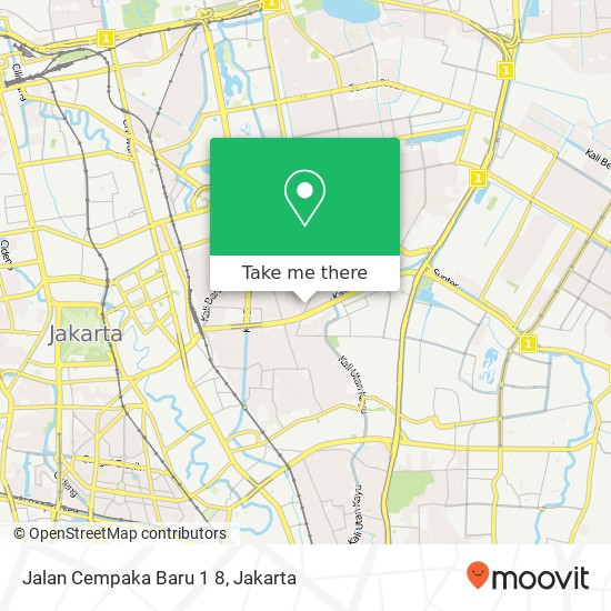 Jalan Cempaka Baru 1 8, Kemayoran map