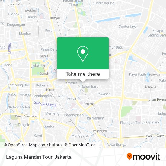 Laguna Mandiri Tour map