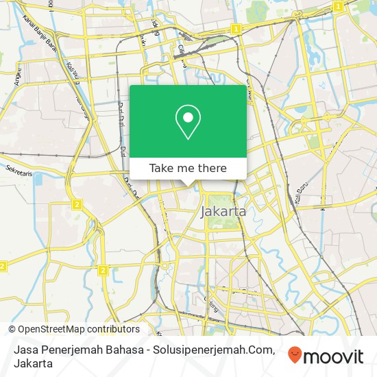 Jasa Penerjemah Bahasa - Solusipenerjemah.Com, Jalan Tanah Abang 1 Gambir map