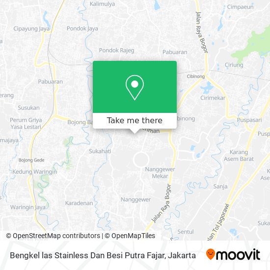 Bengkel las Stainless Dan Besi Putra Fajar map