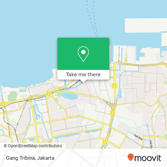 Gang Tribina, Tanjung Priok map