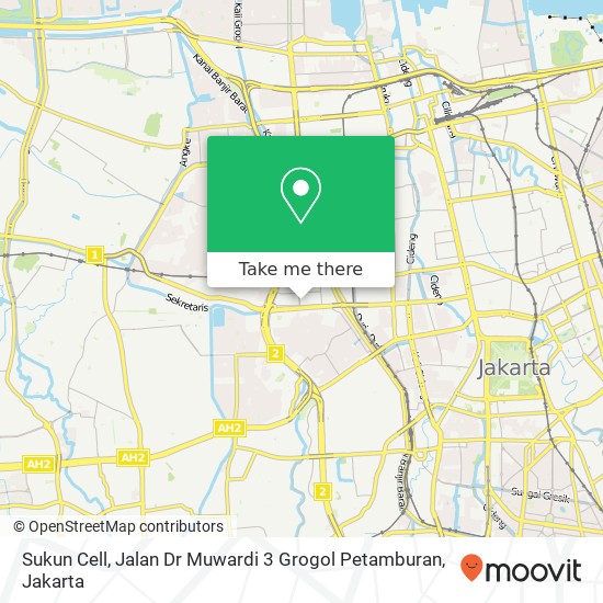 Sukun Cell, Jalan Dr Muwardi 3 Grogol Petamburan map