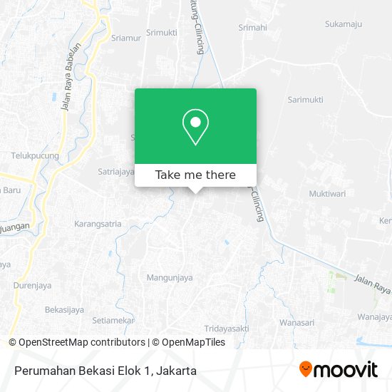 Perumahan Bekasi Elok 1 map