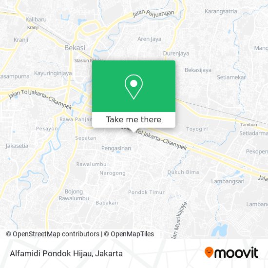 Alfamidi Pondok Hijau map