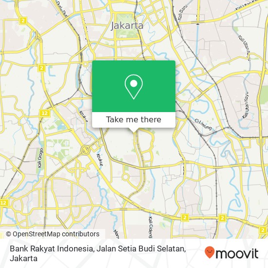 Bank Rakyat Indonesia, Jalan Setia Budi Selatan map