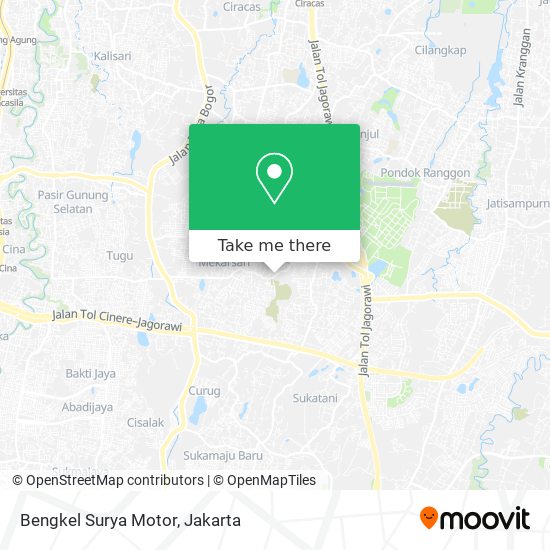 Bengkel Surya Motor map